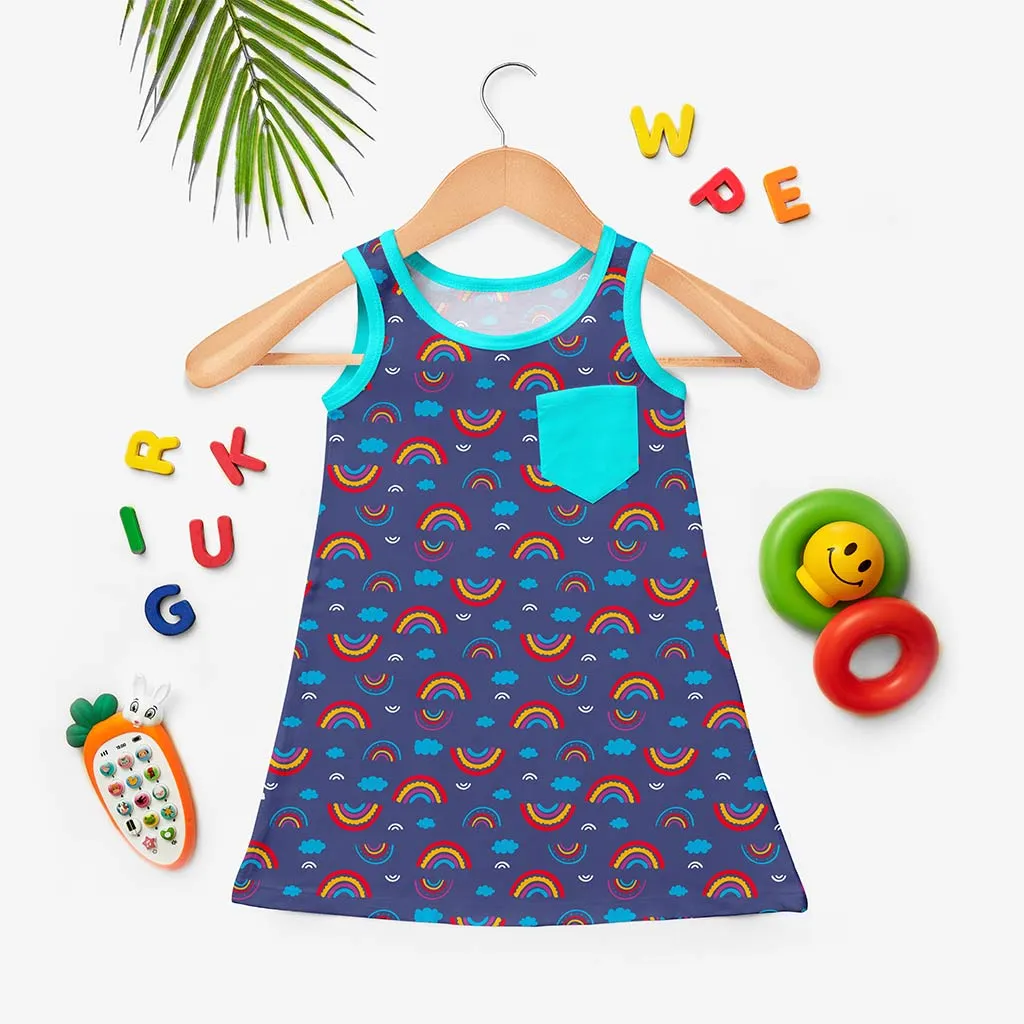 Glow A-Line Dress - Rainbow Smiles (1-2 Years)