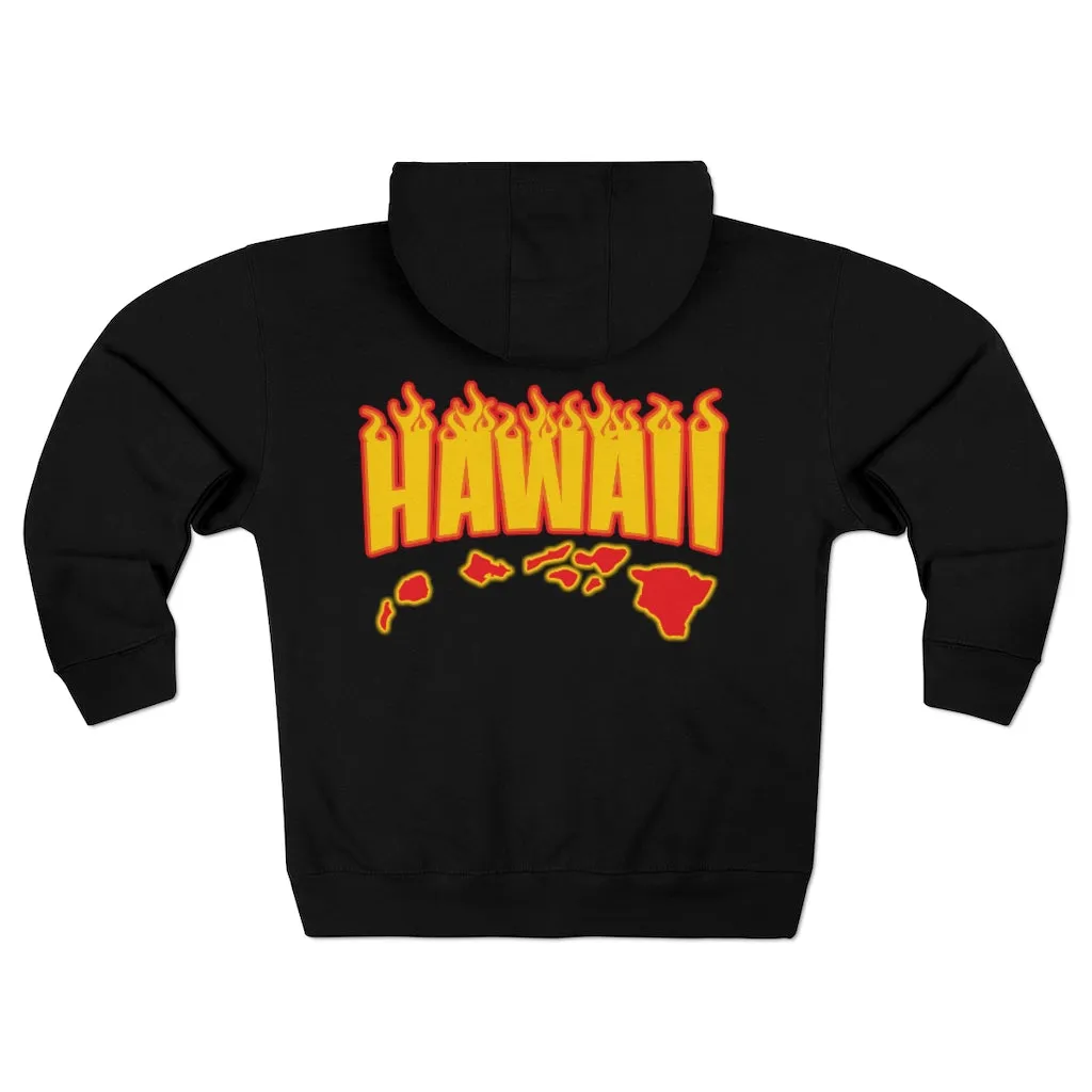 Hawaii Fire Unisex Premium Full Zip Hoodie