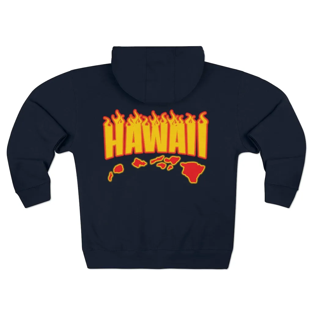 Hawaii Fire Unisex Premium Full Zip Hoodie