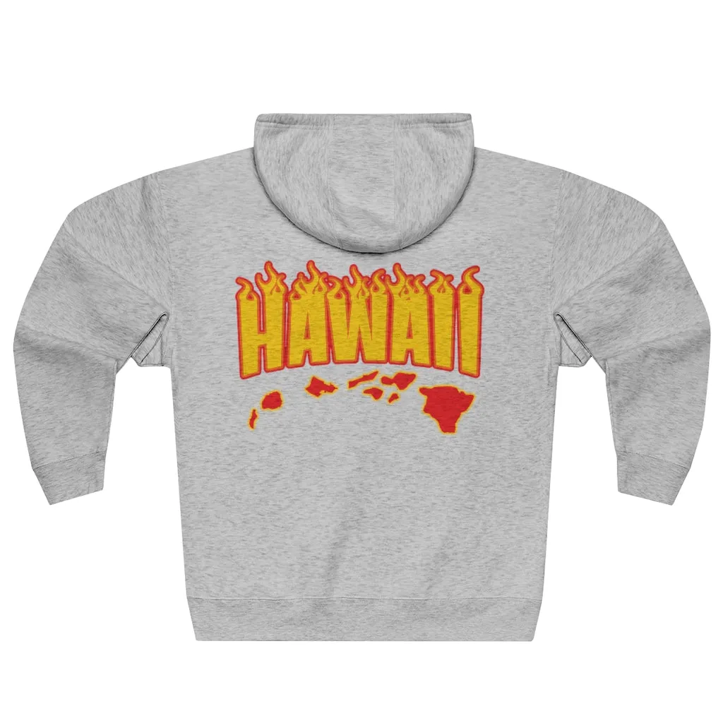 Hawaii Fire Unisex Premium Full Zip Hoodie