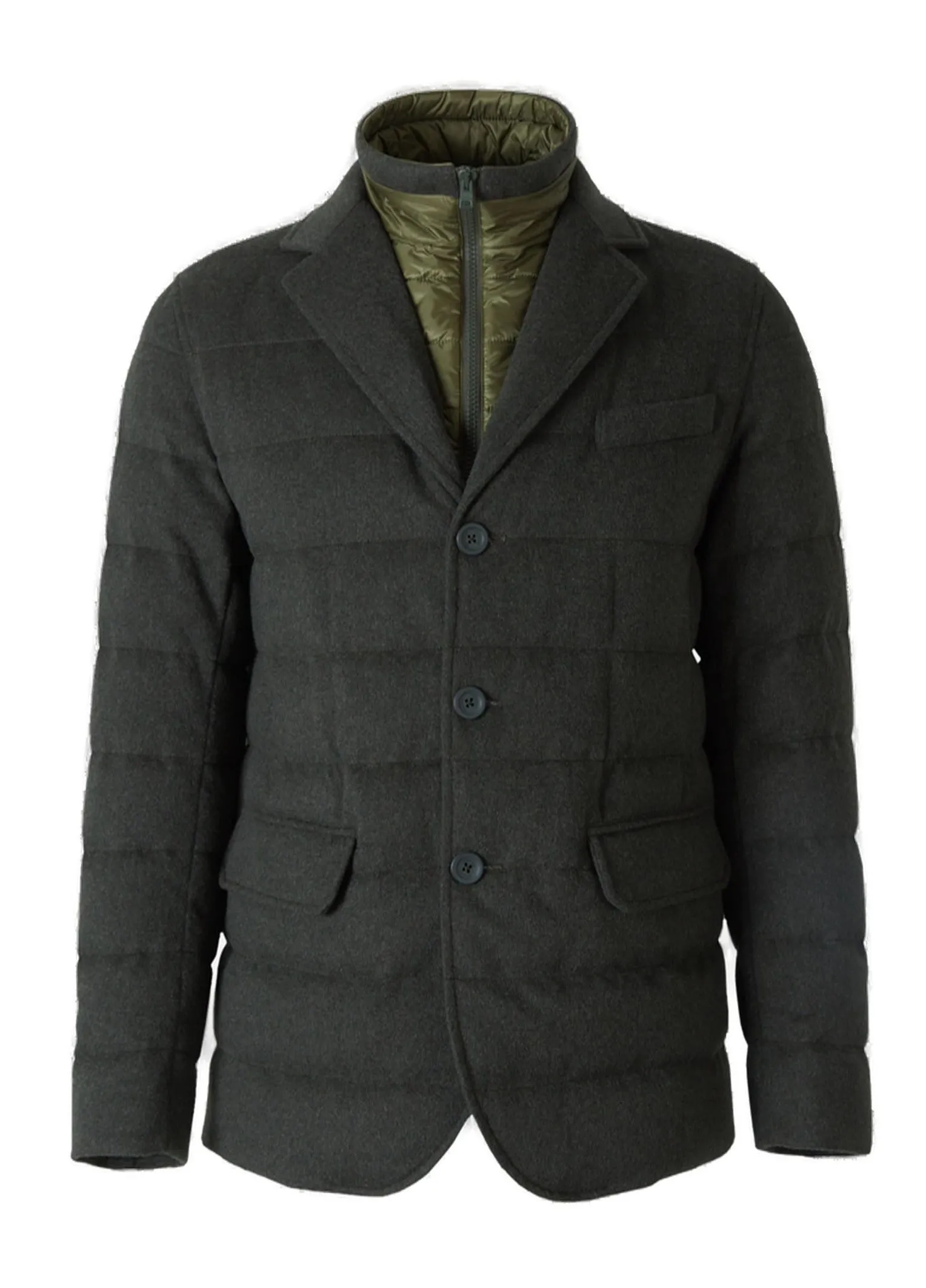 Herno High-Neck Buttoned Jacket