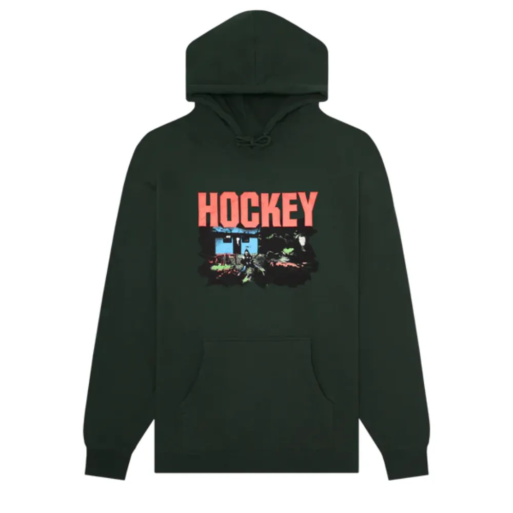 Hockey Raw Milk Hoodie Forest Green