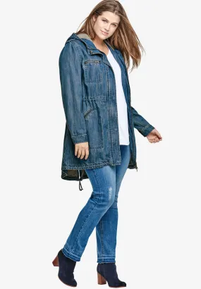 Hooded Anorak Denim Jacket