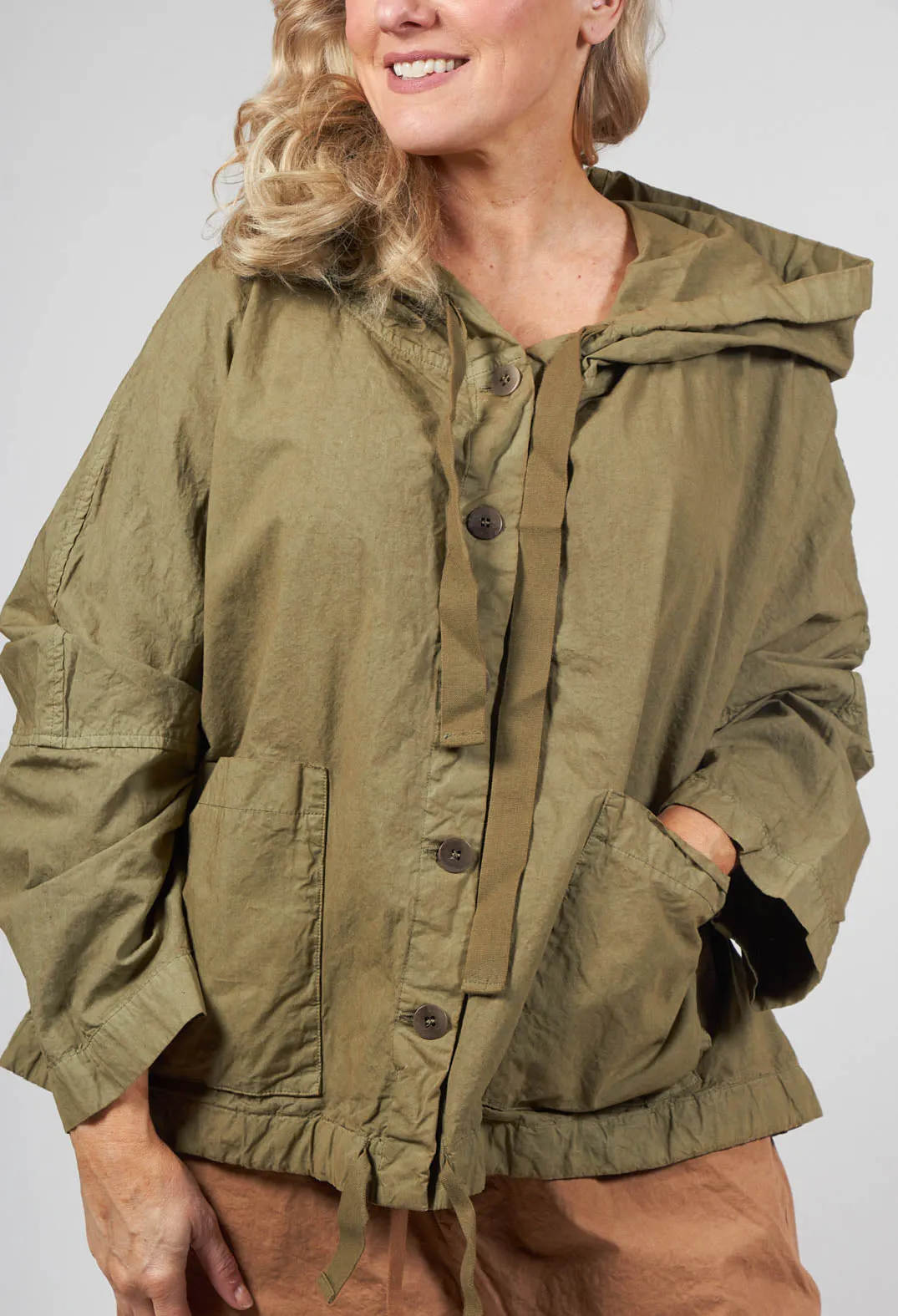 Hooded Jacket CC in Khaki