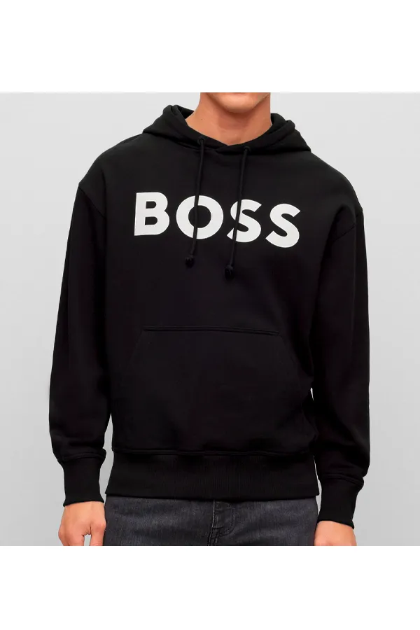 Hugo Boss Basic Logo Hoodie Black