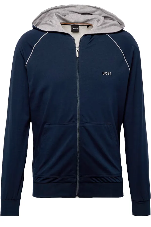 Hugo Boss Loungewear Zip Hoodie Navy