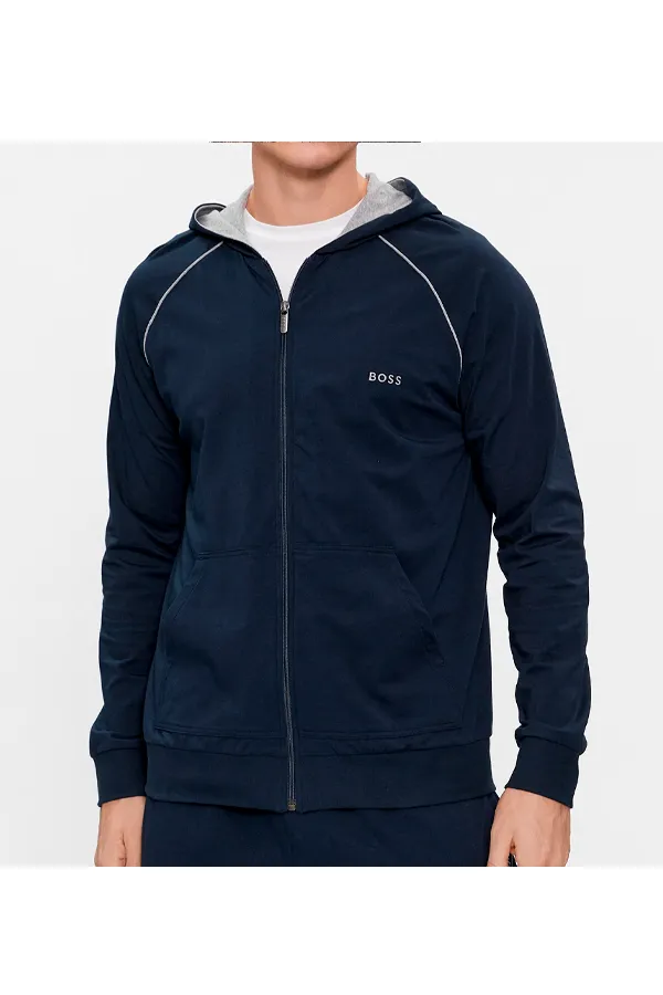 Hugo Boss Loungewear Zip Hoodie Navy