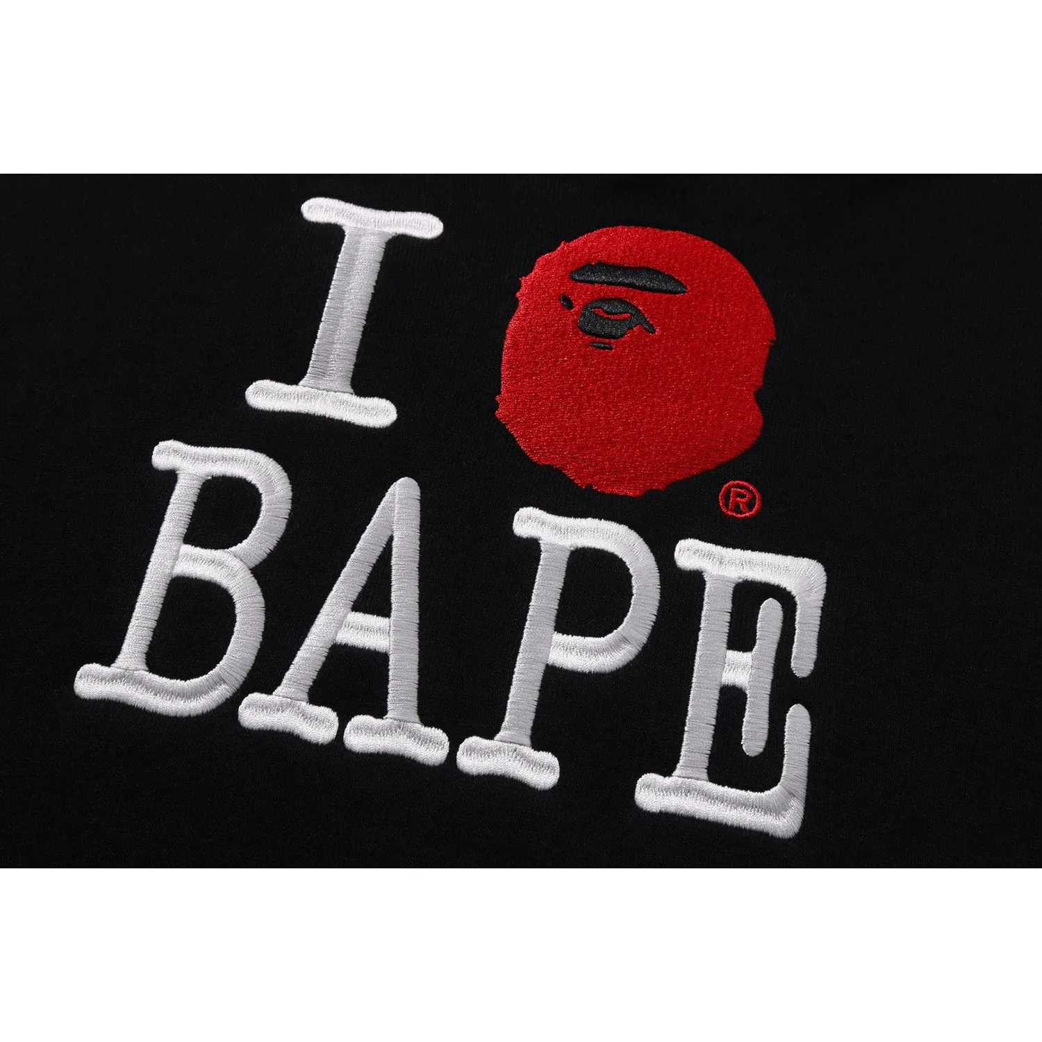 I LOVE BAPE PULLOVER HOODIE LADIES