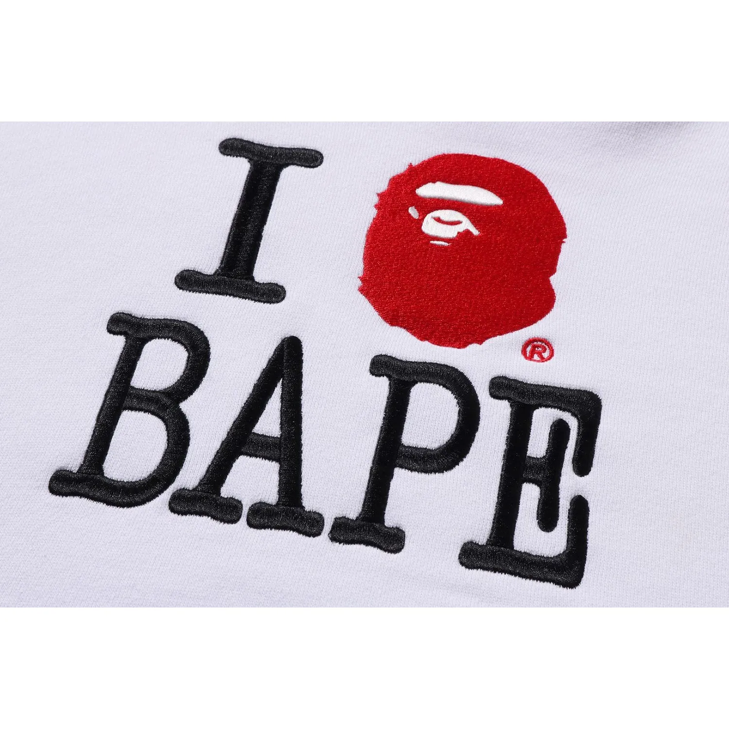 I LOVE BAPE PULLOVER HOODIE LADIES