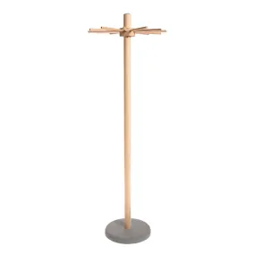 Iris Hantverk Birch Wood Bathroom Rack With Concrete Base