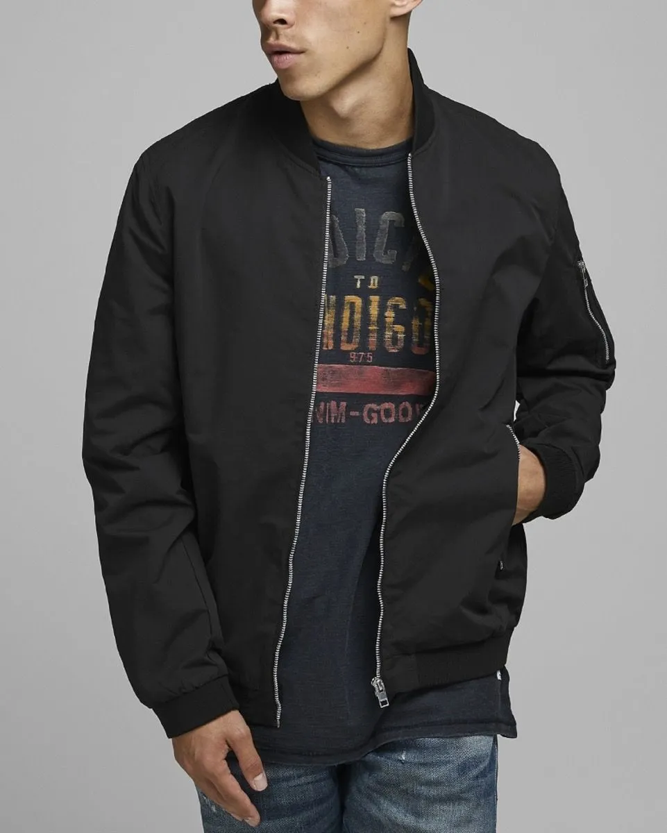 Jack & Jones Rush Bomber Jacket Black