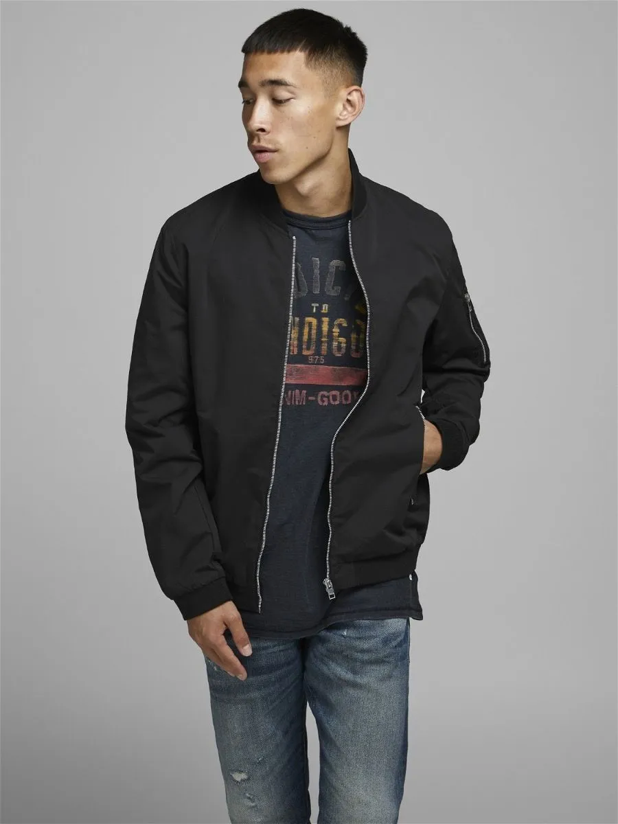 Jack & Jones Rush Bomber Jacket Black