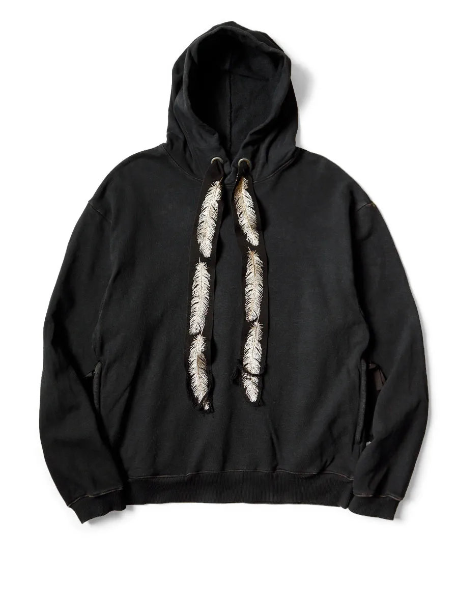 Kapital fleece feather cord hoodie sweater