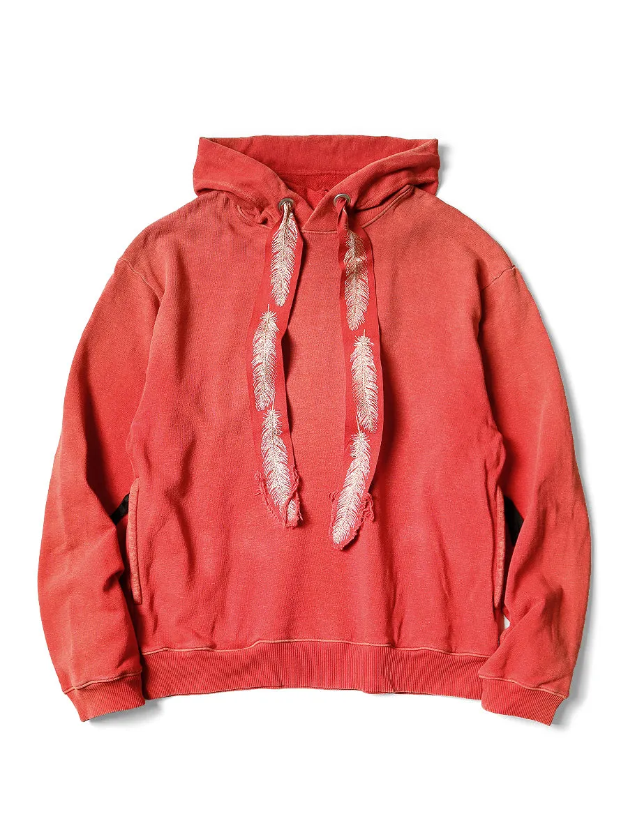 Kapital fleece feather cord hoodie sweater