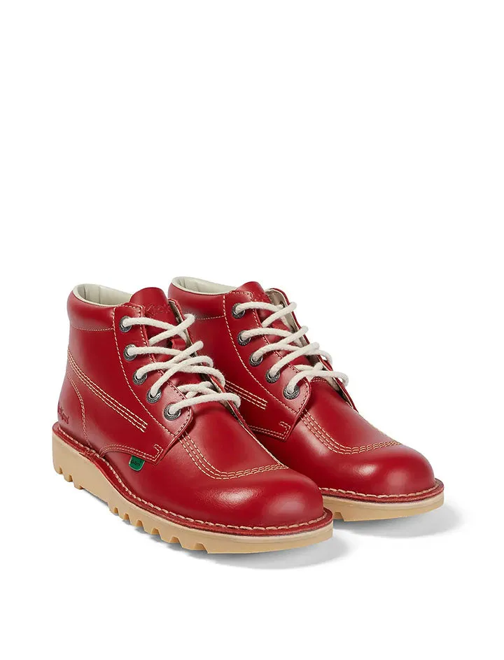 Kickers Kick Hi Red Leather