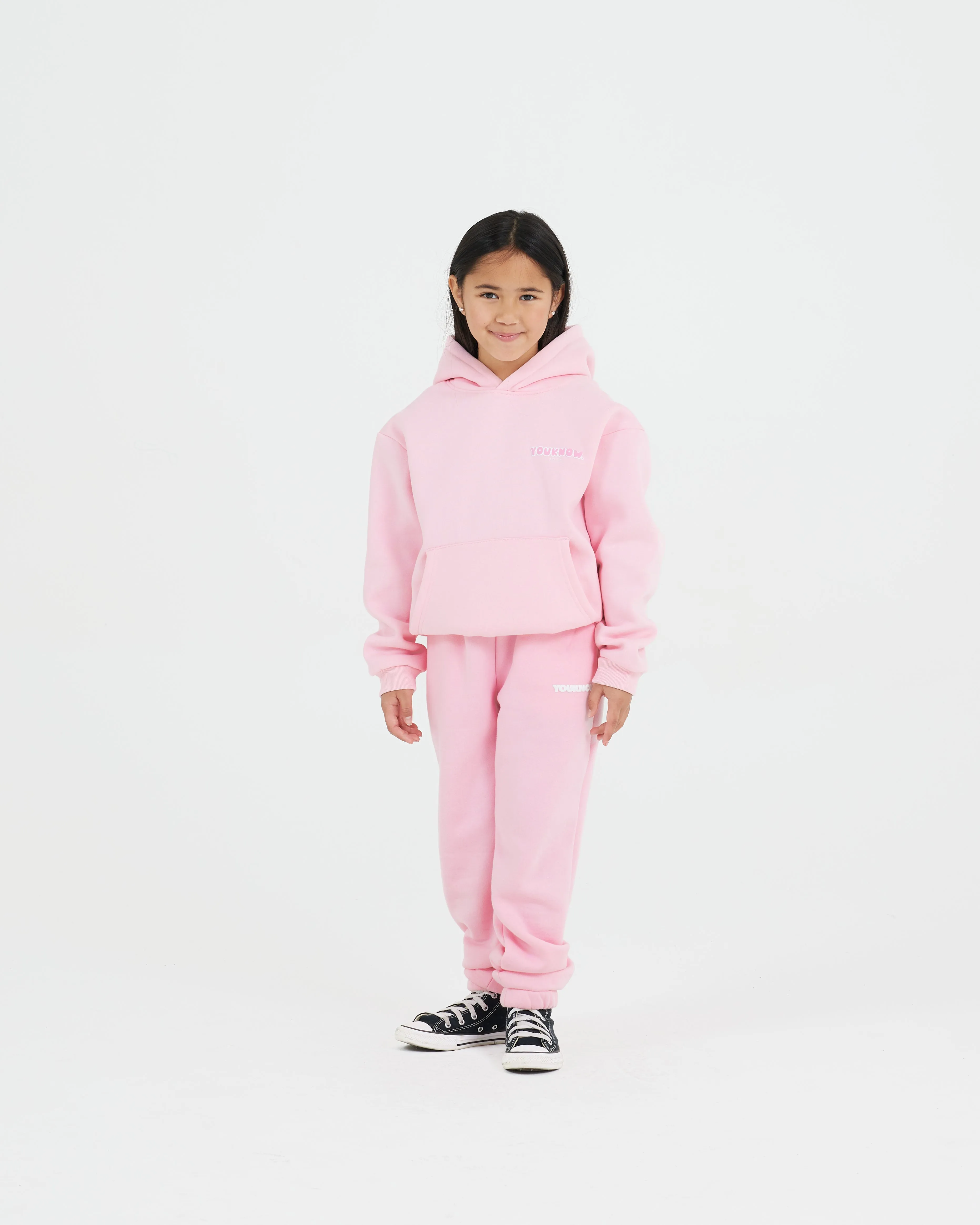 Kids Sunset Hoodie 2.0 | Baby Pink