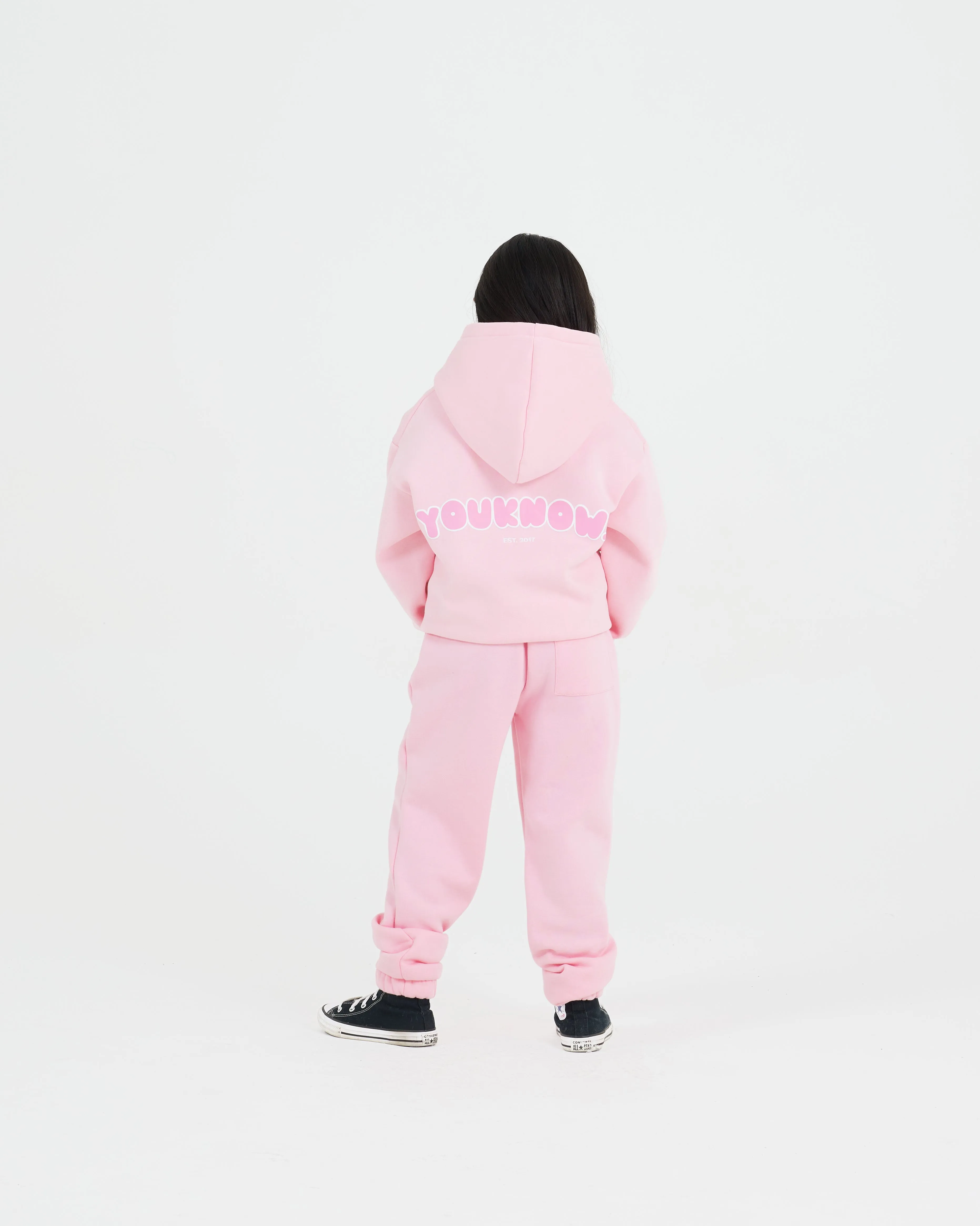 Kids Sunset Hoodie 2.0 | Baby Pink