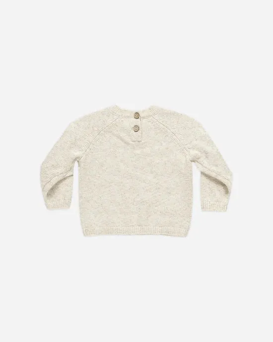 Knit Sweater || Speckled Natural