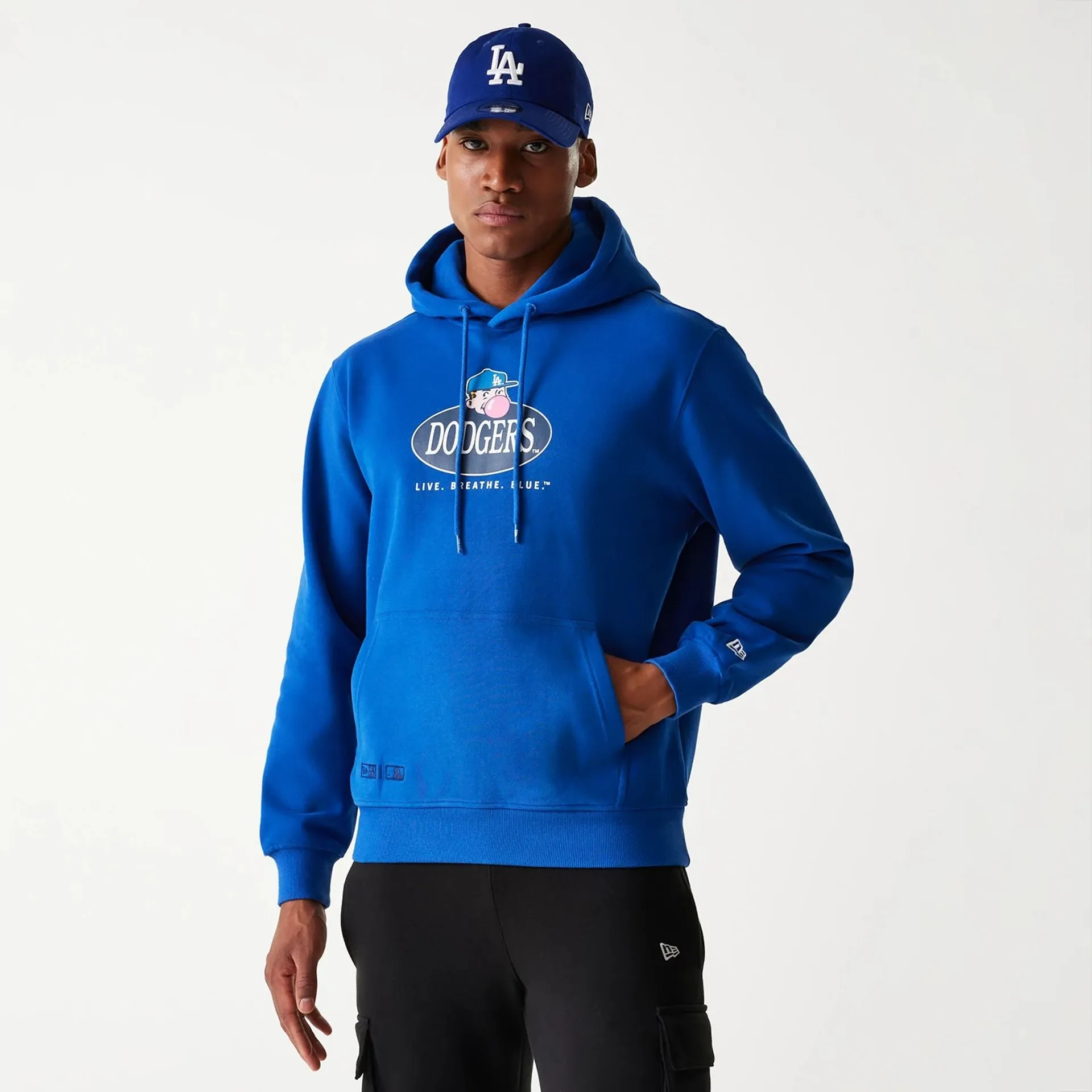 LA Dodgers Korea Blue Pullover Hoodie