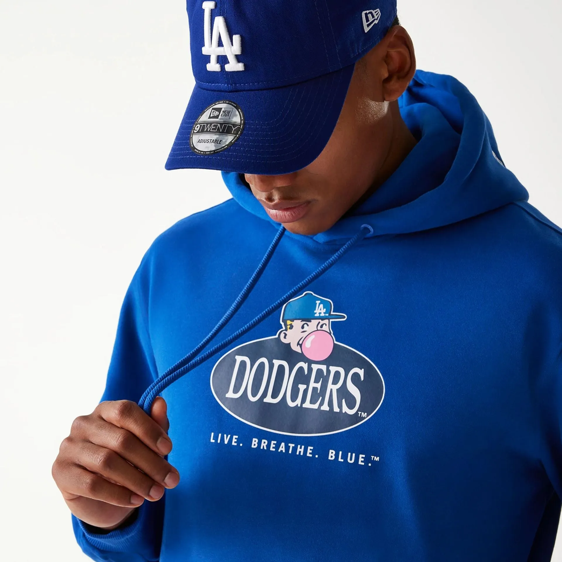 LA Dodgers Korea Blue Pullover Hoodie