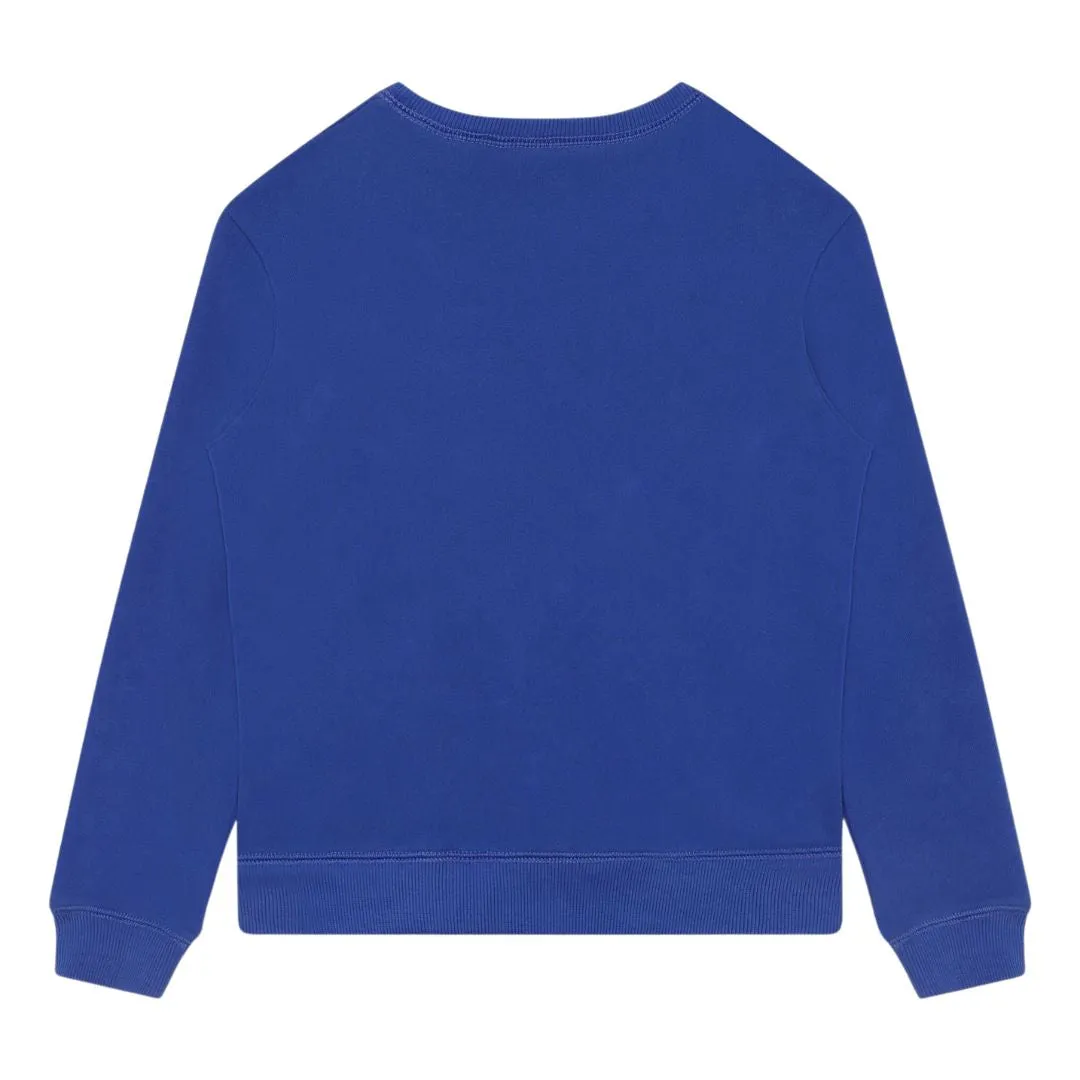 Lanvin Sweater Black Logo Patch Blue