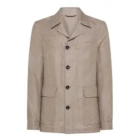 Leandro Easy Jacket in Panama Linen & Wool