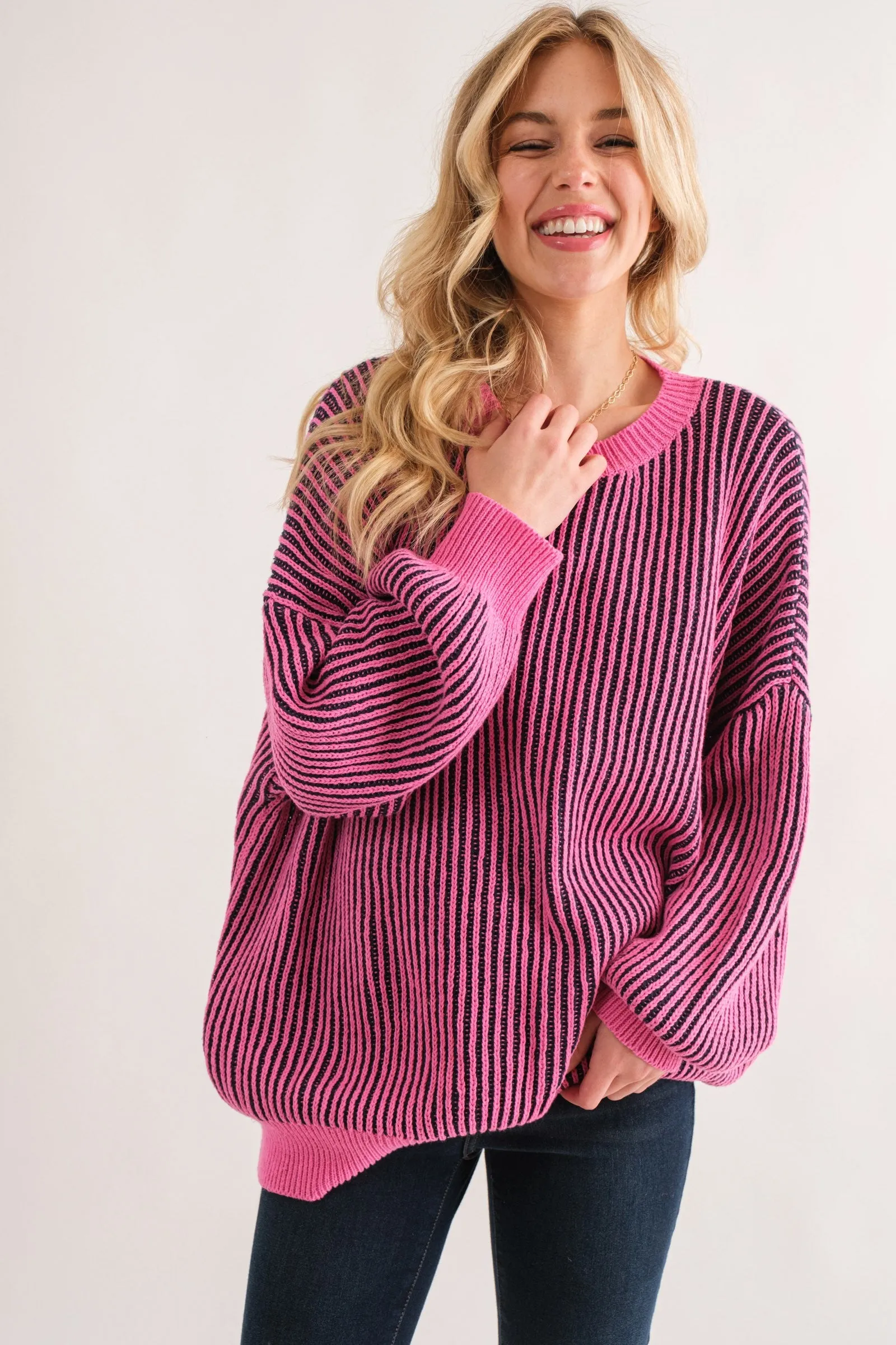 Life is Your Creation Ribbed Sweater