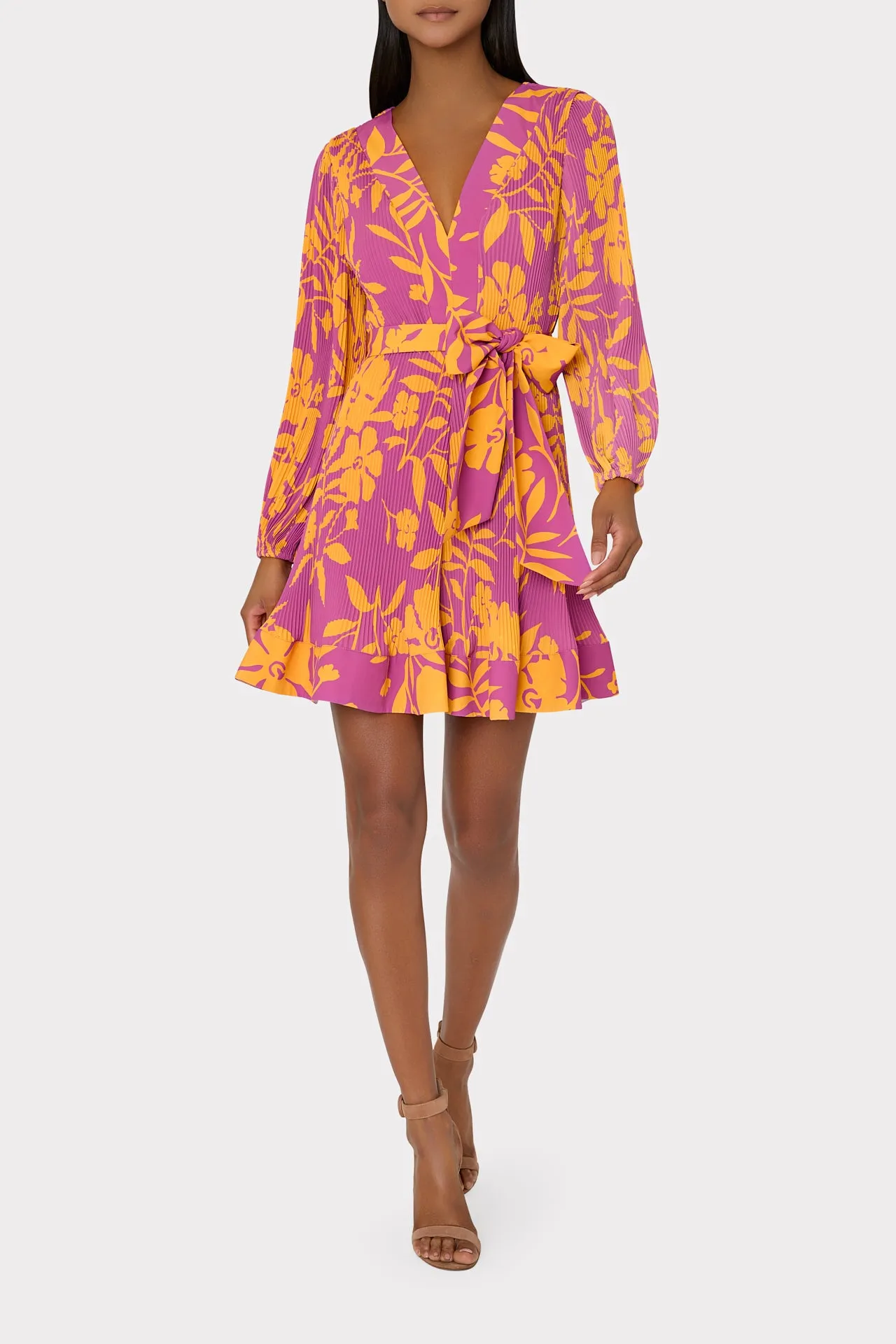 Liv Marigold Aroma Pleated Dress