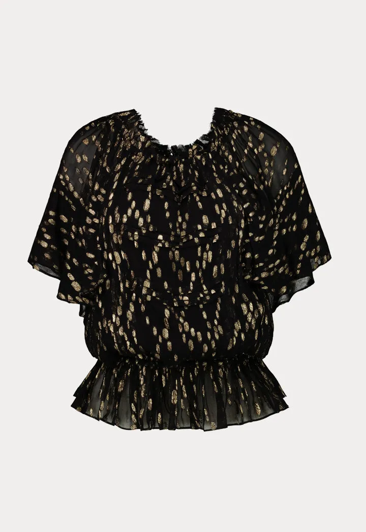 Lurex Chiffon Blouse