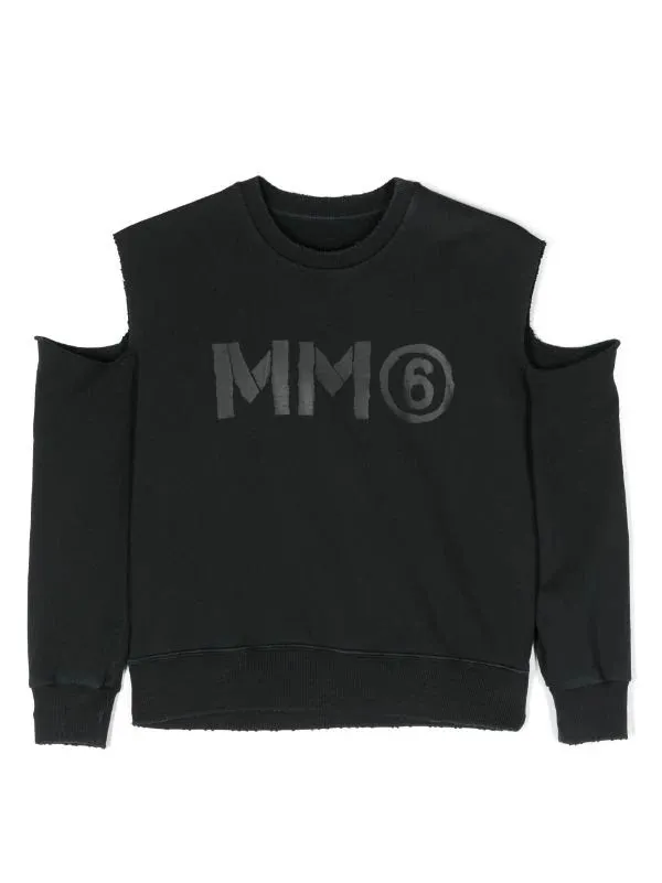 Maison Margiel Sweater Off Shoulder Black