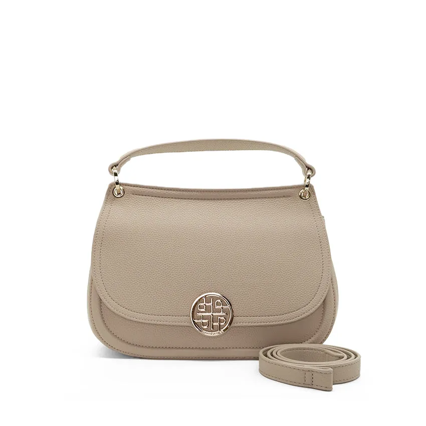 Marielle Satchel (L) Women's Bag - Beige