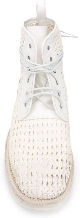 Marsèll woven ankle boots White