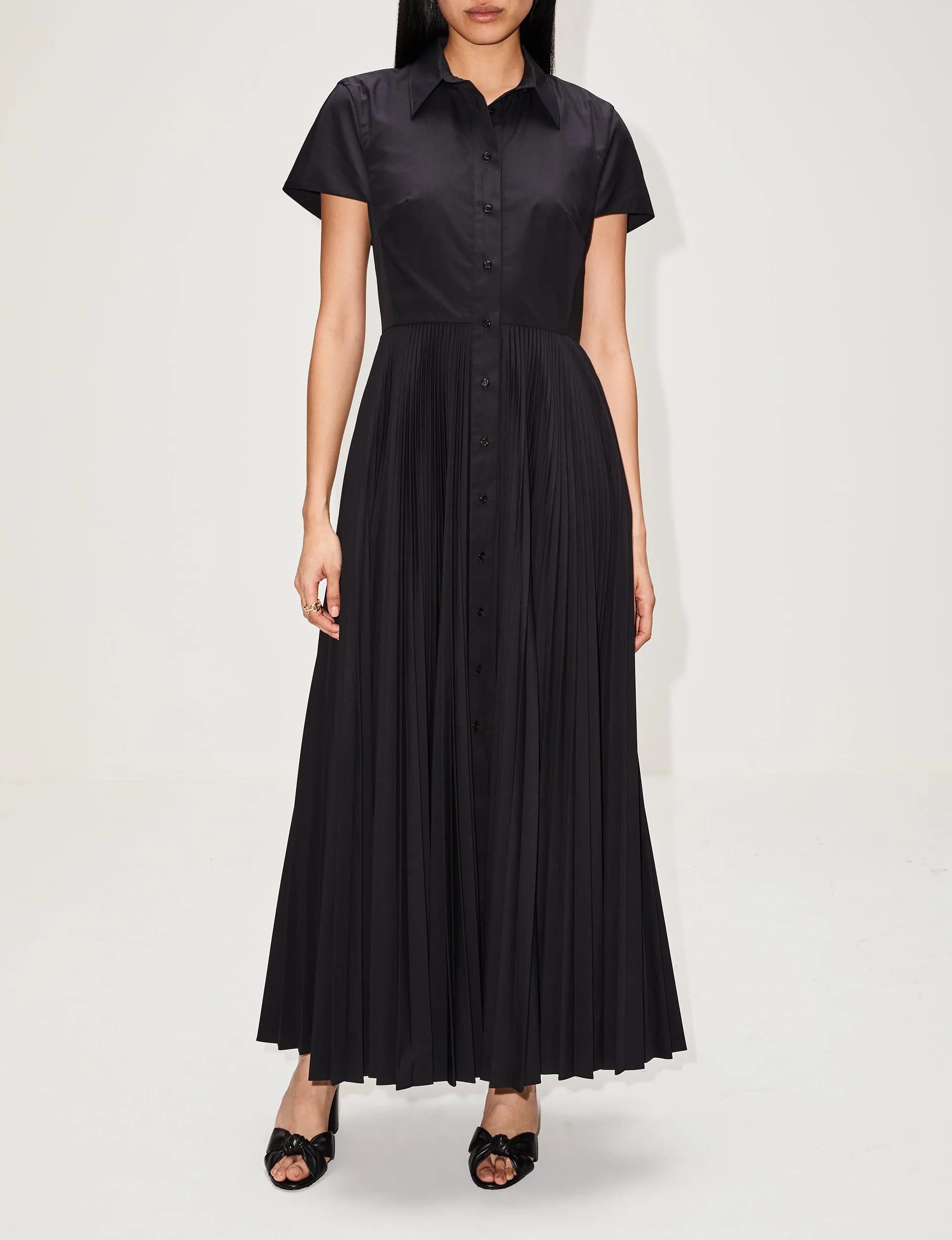 Meghan Pleated Shirtdress