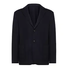 Meir raw cut wool and cashmere blazer