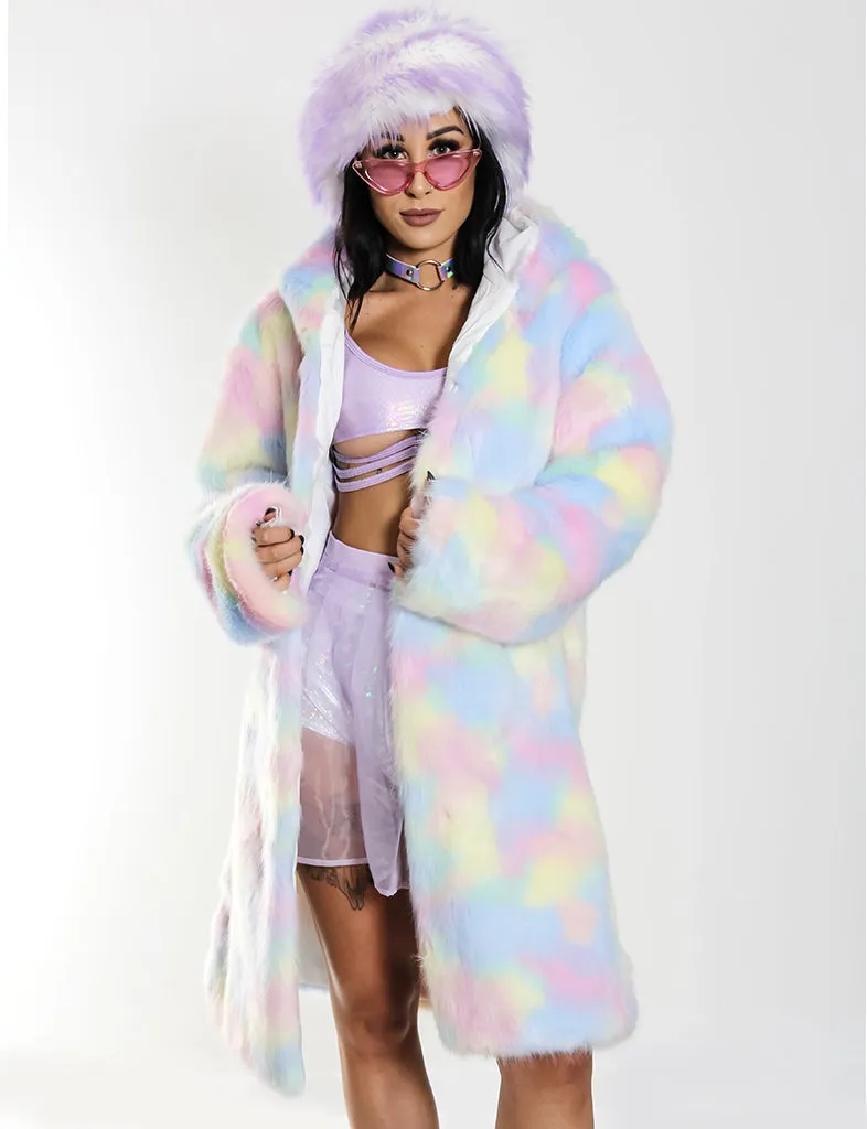 MELTED ICECREAM FAUX FUR JACKET  MADE 4 U 