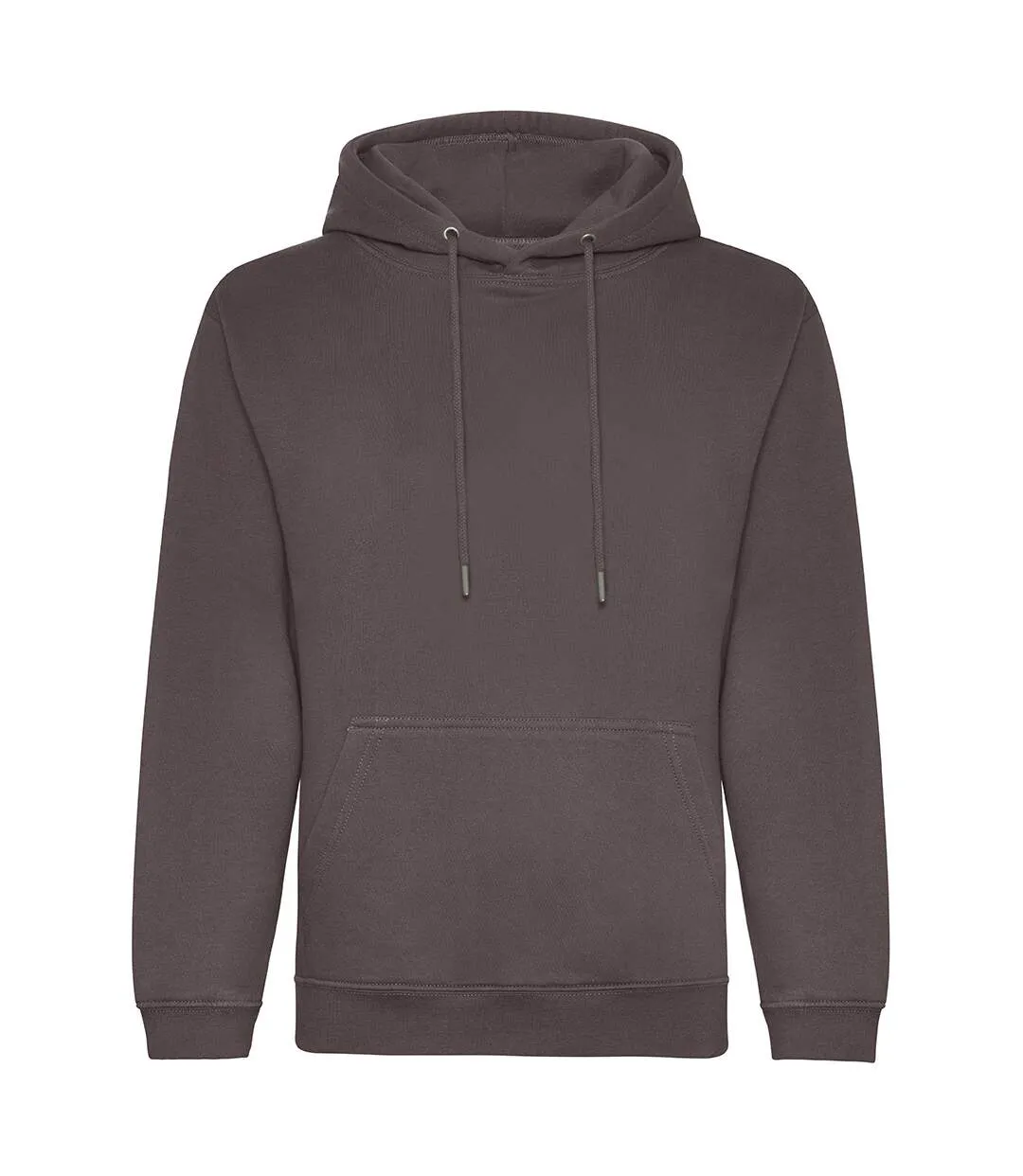 Mens organic hoodie charcoal Awdis