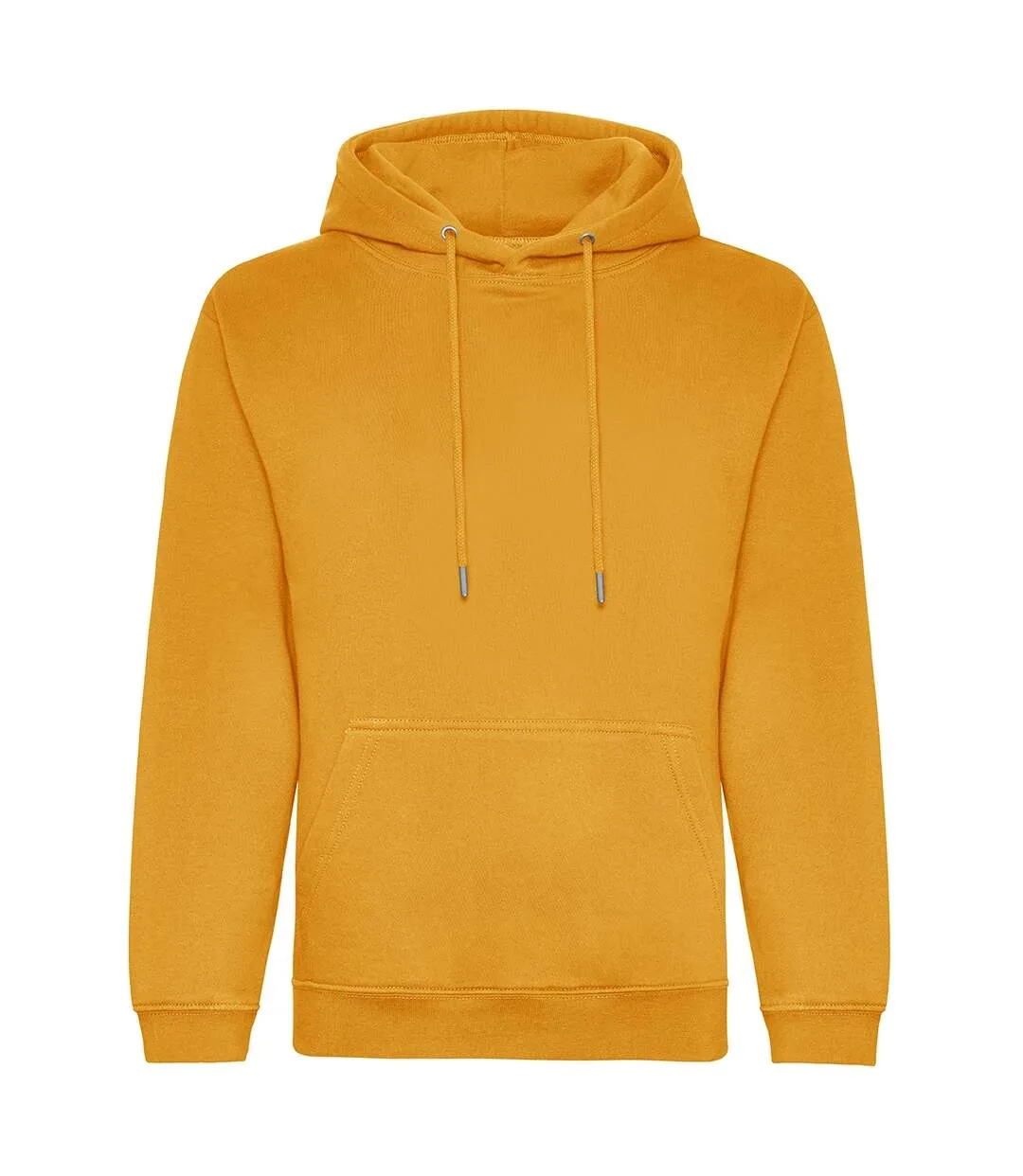 Mens organic hoodie mustard yellow Awdis