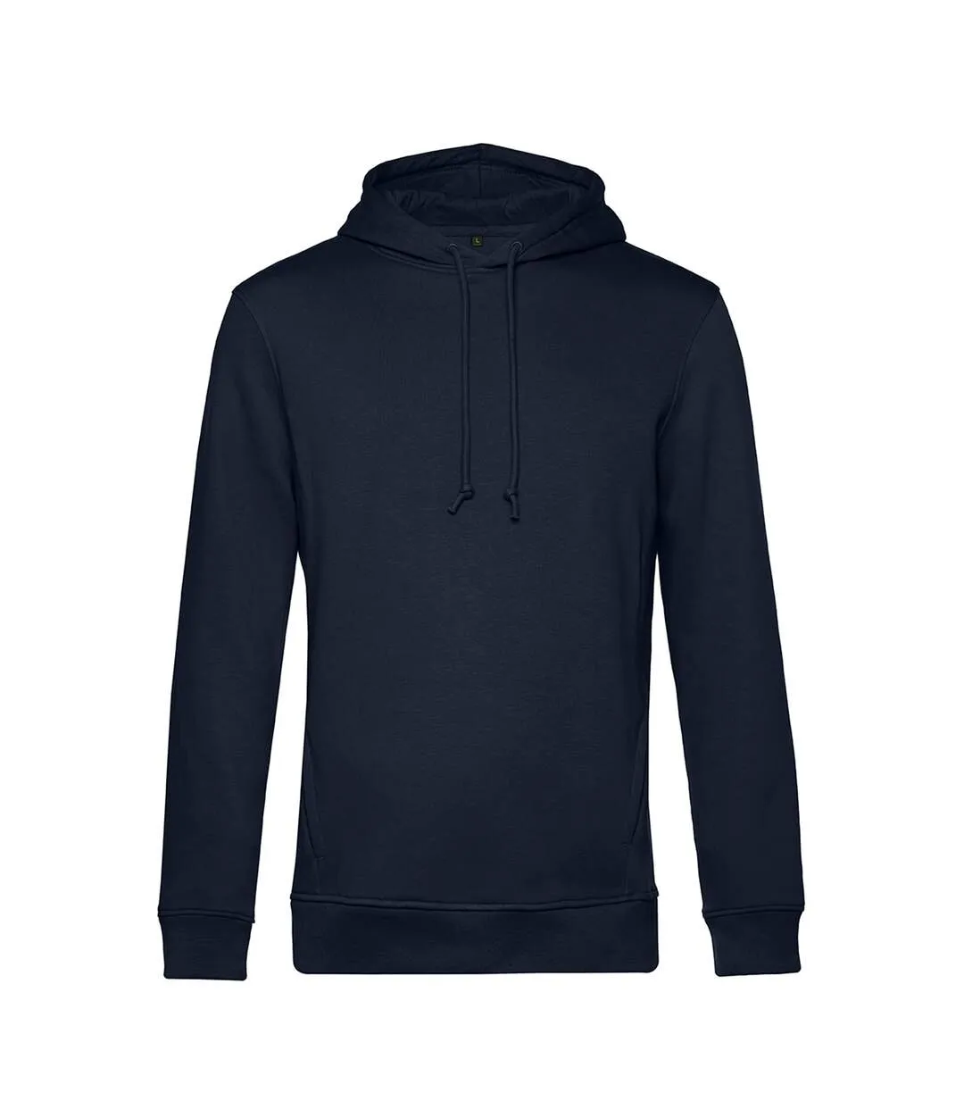 Mens organic hoodie navy blue B&C