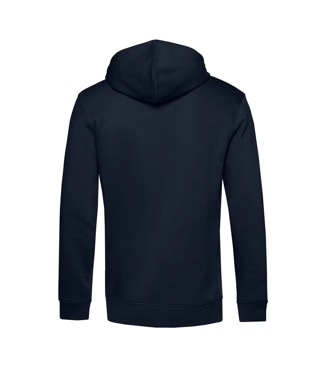 Mens organic hoodie navy blue B&C