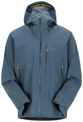 Men's Rab Firewall Jacket Black | Waterproof Jackets | George Fisher UK