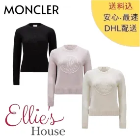 MONCLER  |Embroidered Logo Cashmere & Wool Sweater