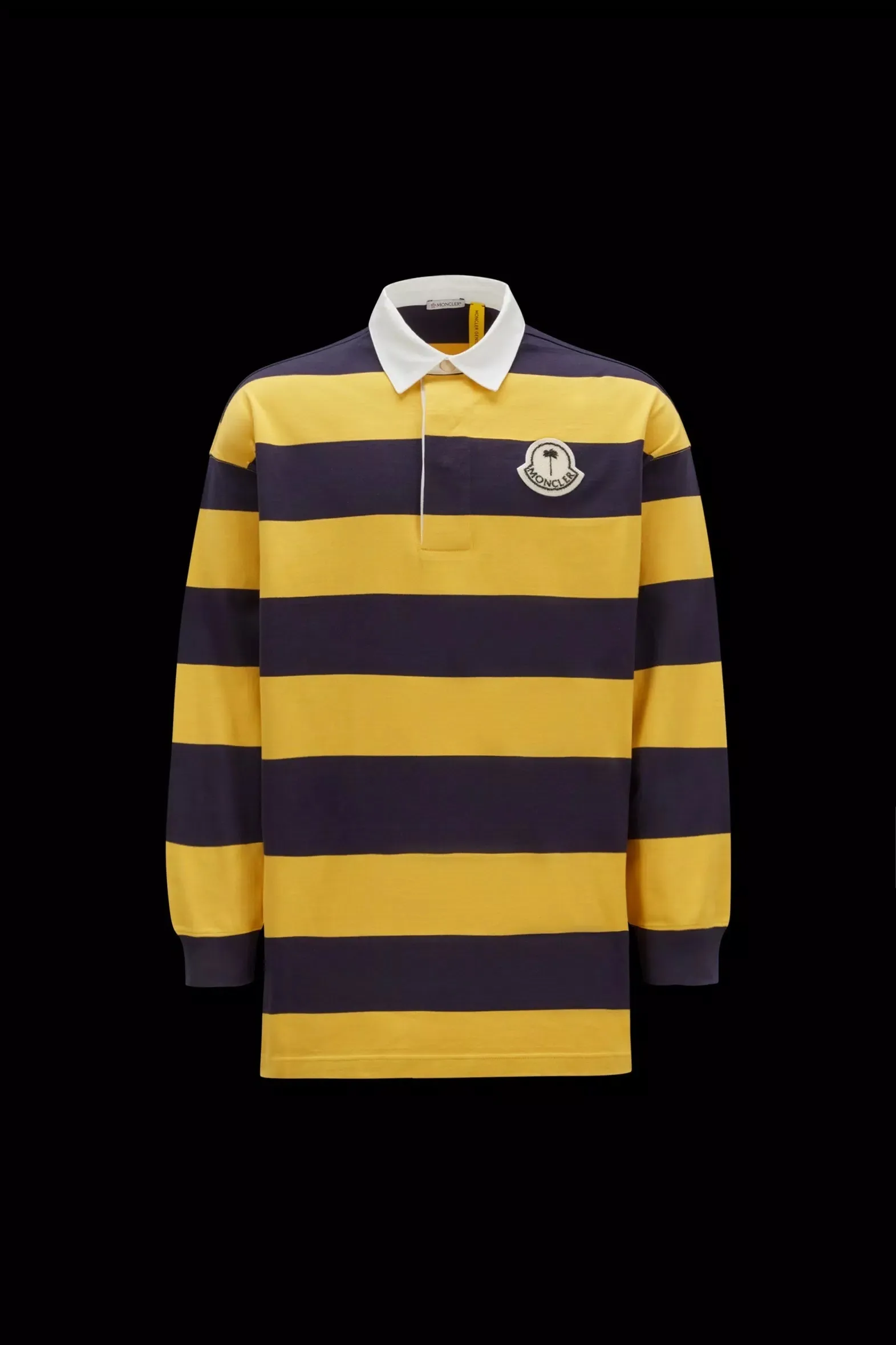 MONCLER  |Striped Long Sleeve Polo Shirt