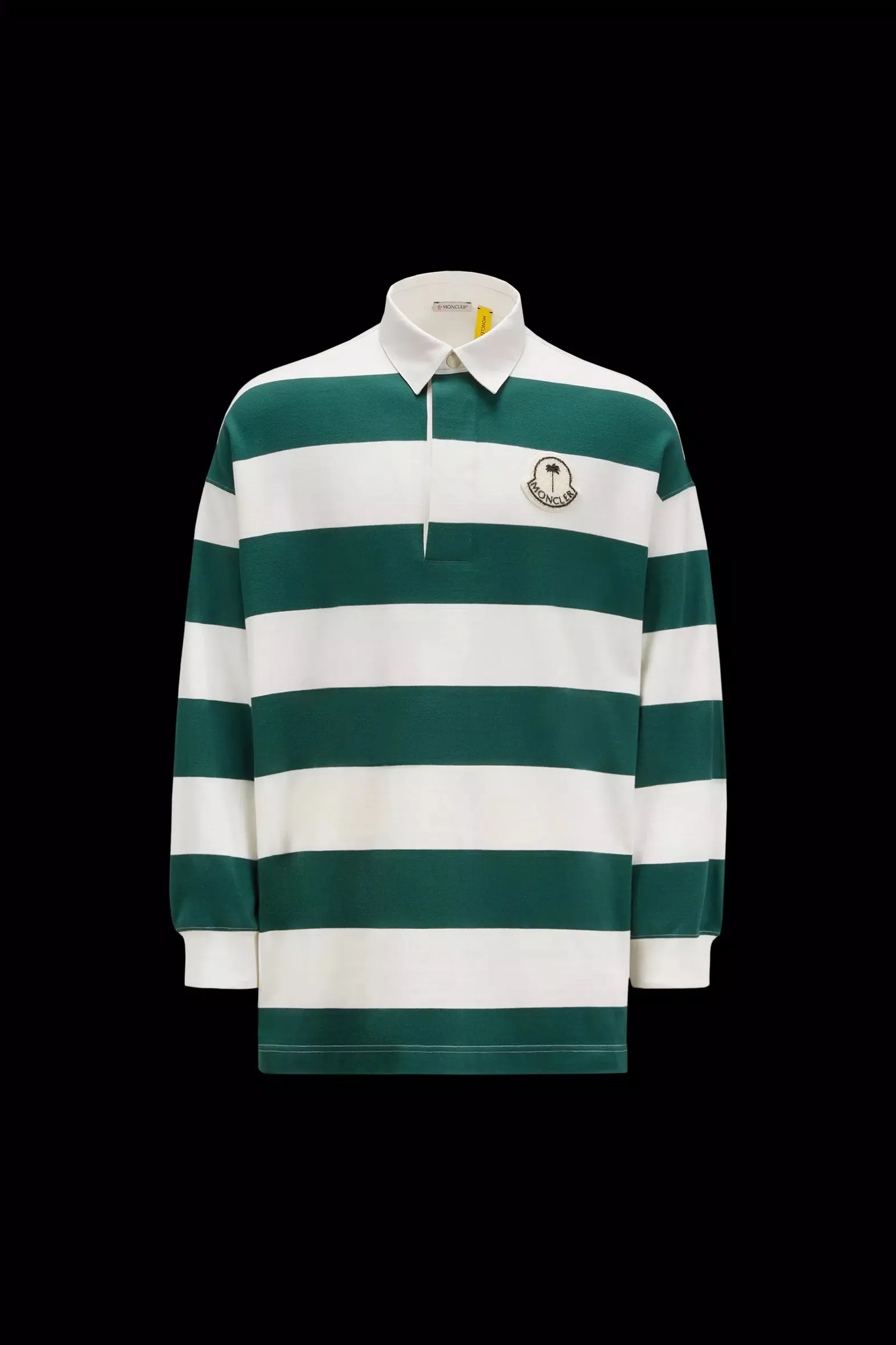 MONCLER  |Striped Long Sleeve Polo Shirt