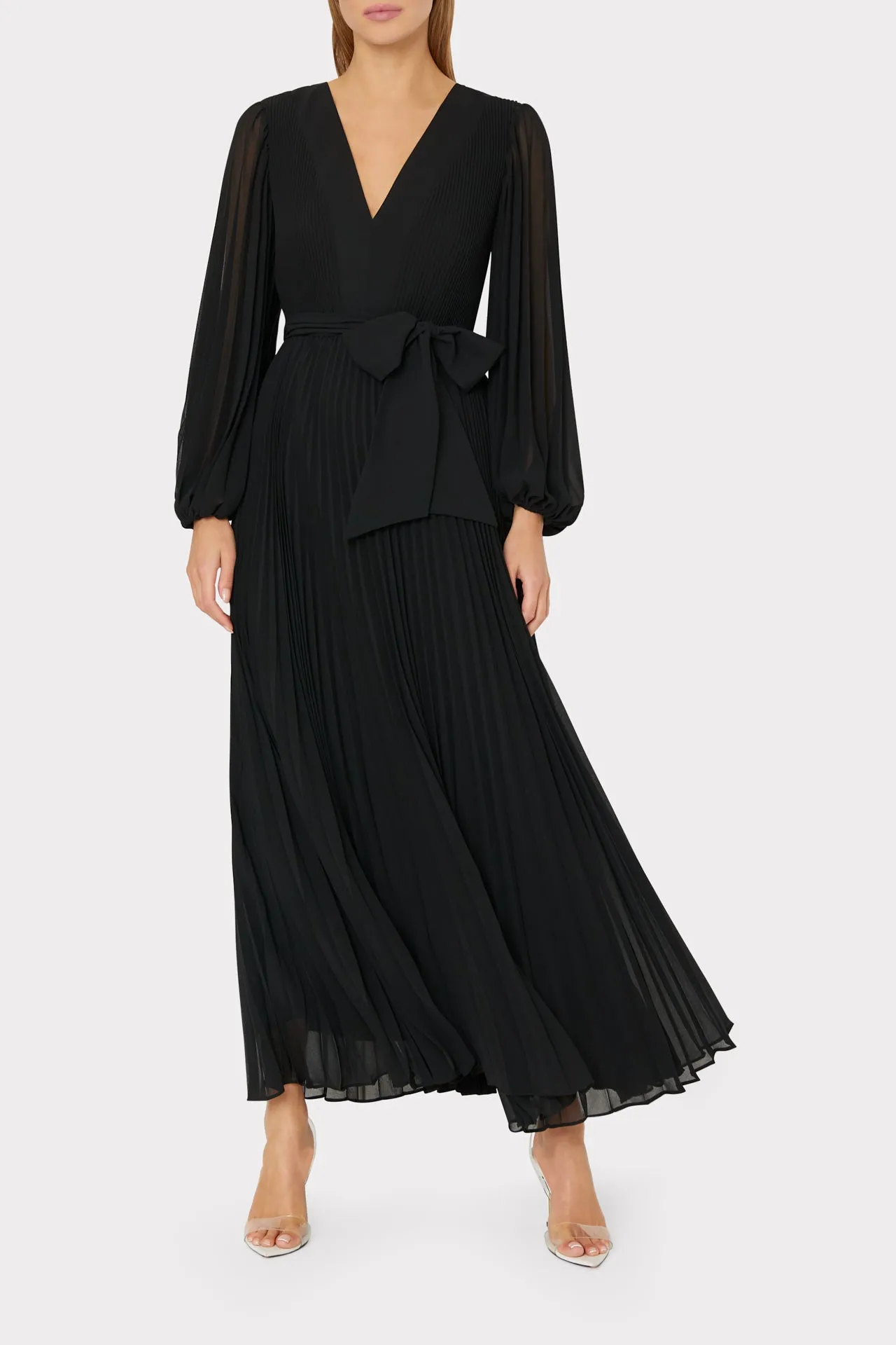 Nadie Pleated Maxi Dress