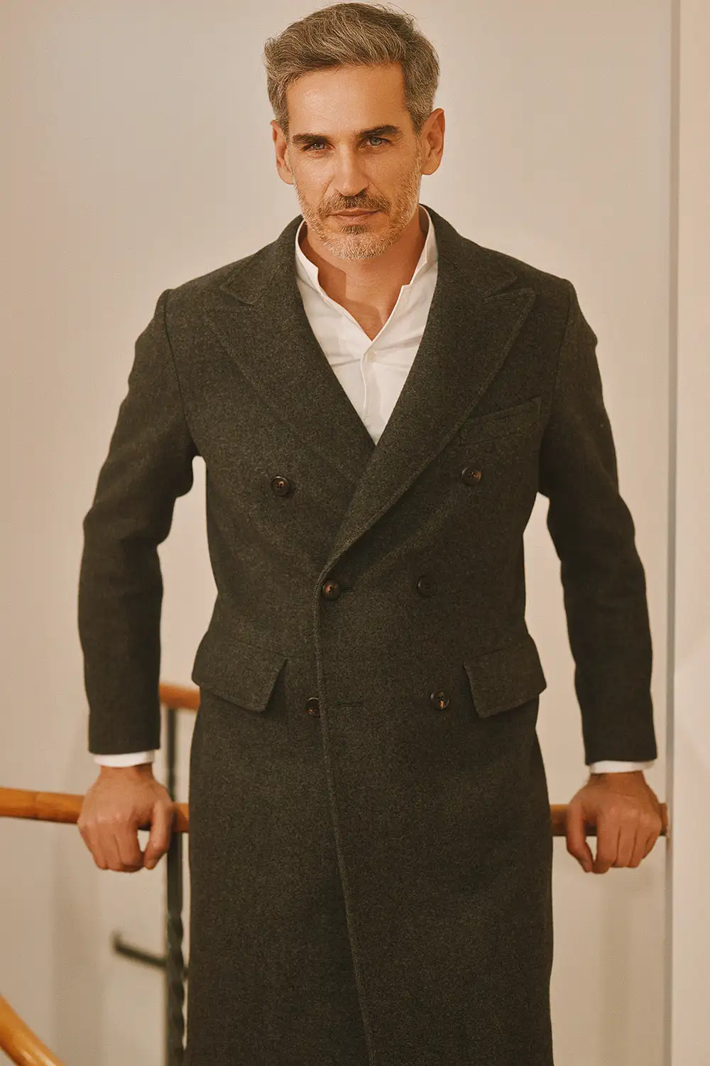 Napoleon wool and cashmere coat