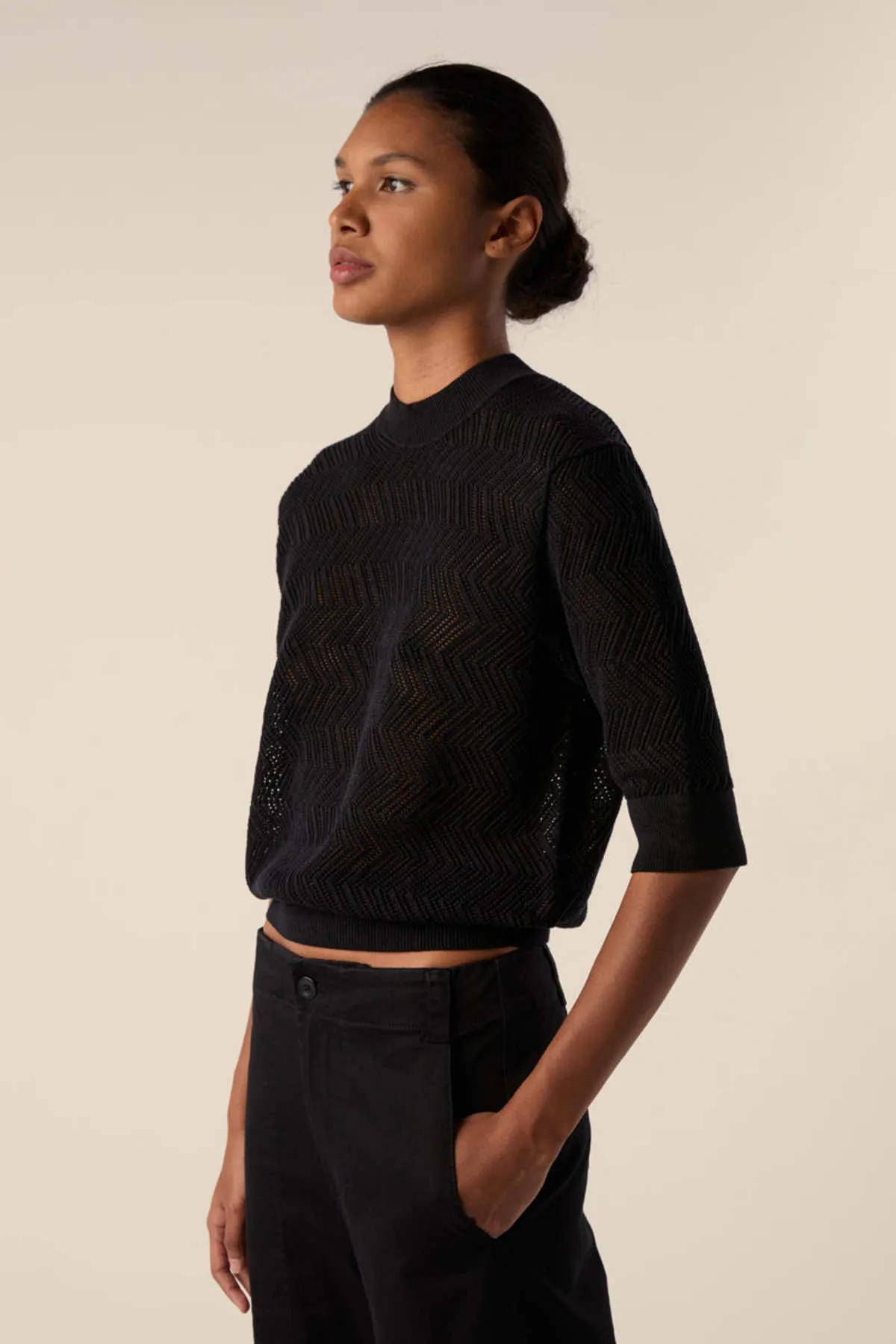 Nicola Knit Sweater - Black