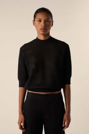 Nicola Knit Sweater - Black