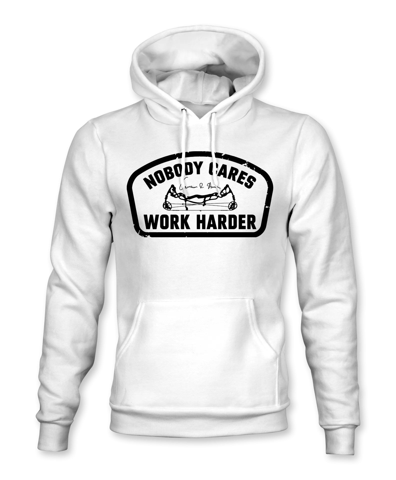 Nobody Cares Work Harder Patch Hoodie