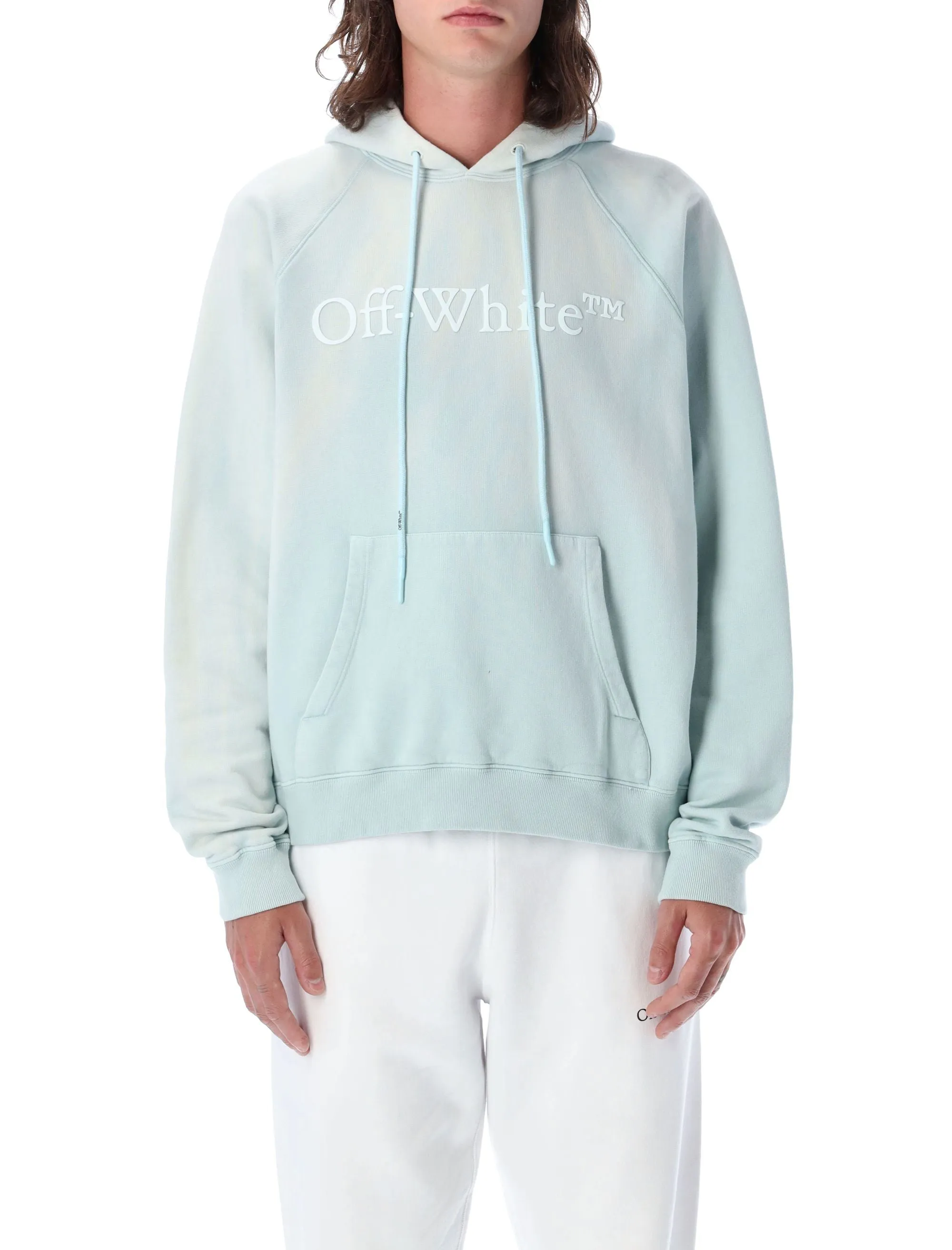 Off-White Logo Printed Drawstring Hoodie