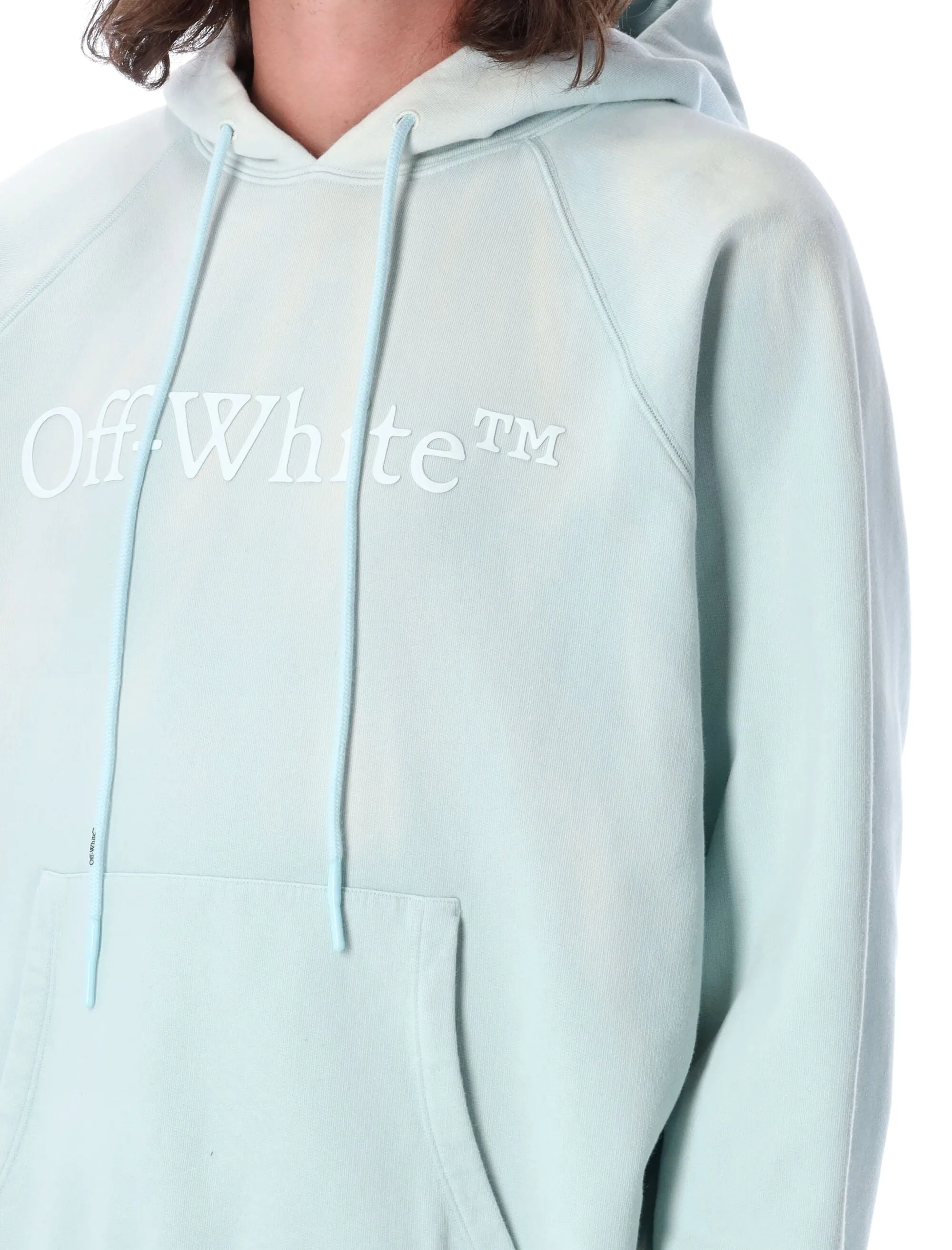 Off-White Logo Printed Drawstring Hoodie